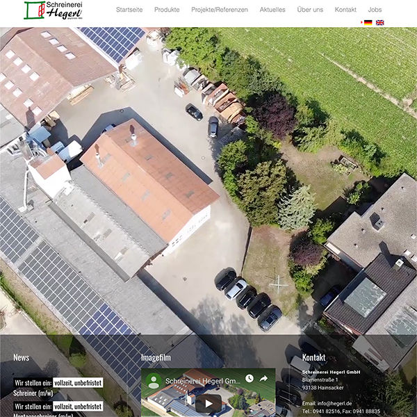 Website Schreinerei Hegerl typo3 Luftbildaufnahme Website Schreinerei Hegerl typo3 Luftbildaufnahme