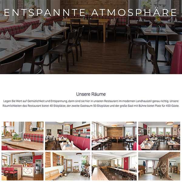 Website Restaurant Miesberg WordPress