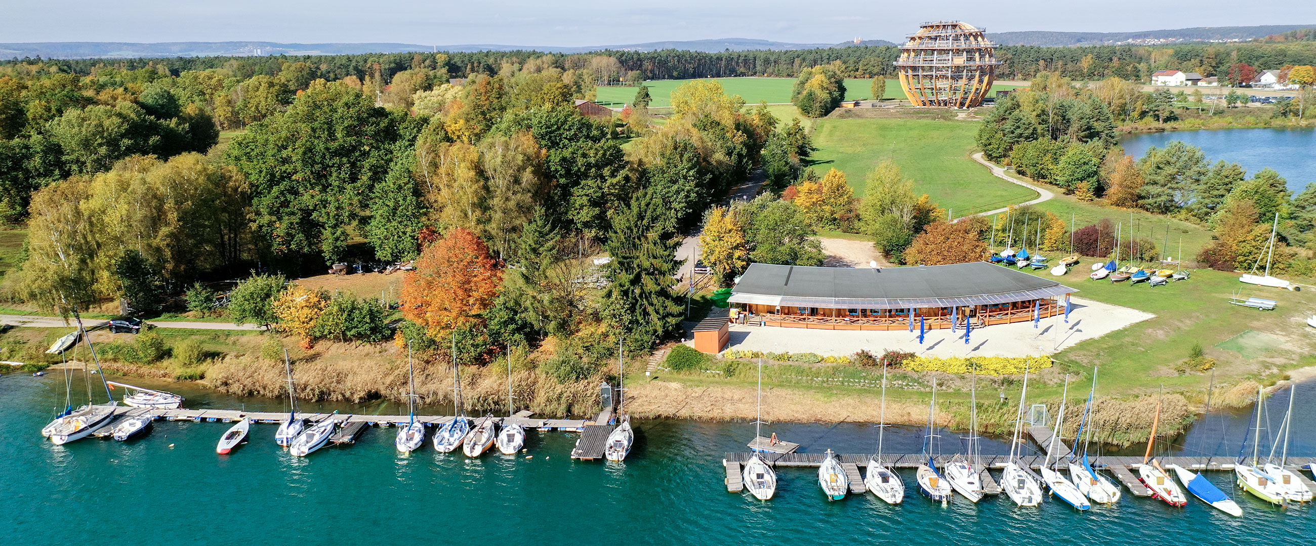 Luftbild Drohne Segelschule Steinberg