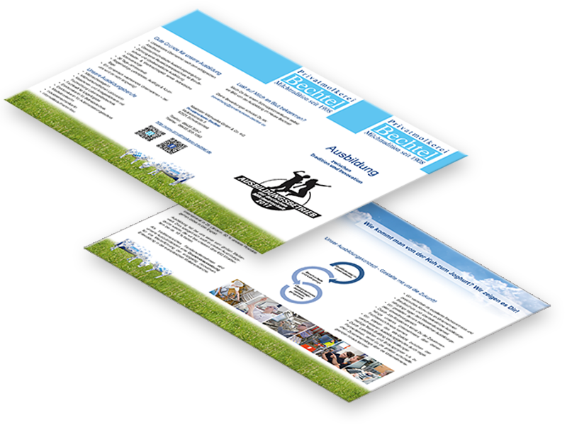 Folder 3-seitig mit Wickelfalz
