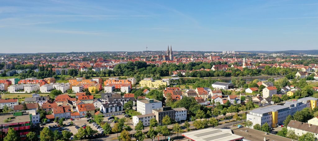 Drohnenaufnahme Regensburg