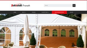 Website Relaunch Zeltverleih Pronath