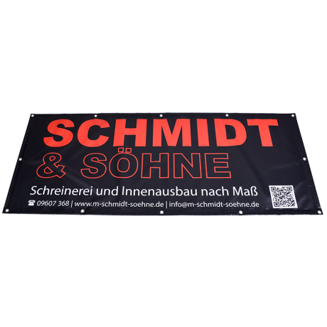 Printdesign Planen Planen im Wunschformat aus luftdurchlässigem Mesh-Gewebe, robuster PVC -Plane oder kostengünstiger PVC-Folie. B1 zertifiziert